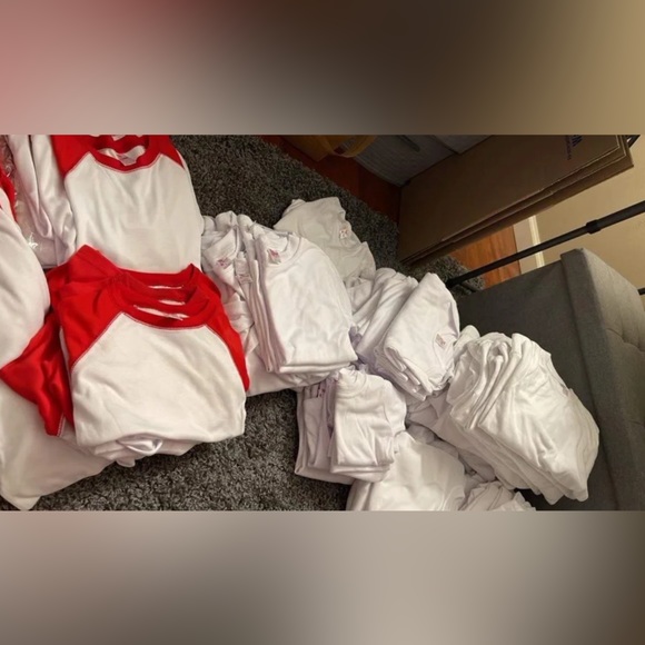 Huge lot!!! Great buy!!! Sublimination blanks - infant, child and youth - Picture 2 of 3